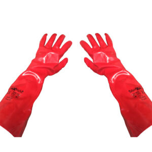 Gloves – Pvc Single Dipped Large 45Cm Red